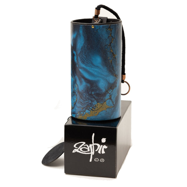 Zaphir Chime Blue Moon Winter including black gift box, blue golden marbled color,