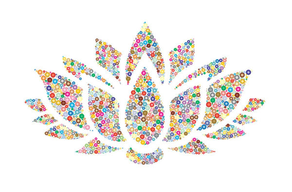 Lotus Flower in different color spots, find your wind chime color