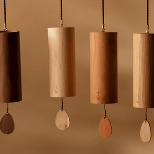 Koshi Earth Symphony Set of 4 Chimes: Mountain, Forest, River, Ocean. Made in France - wind chime set